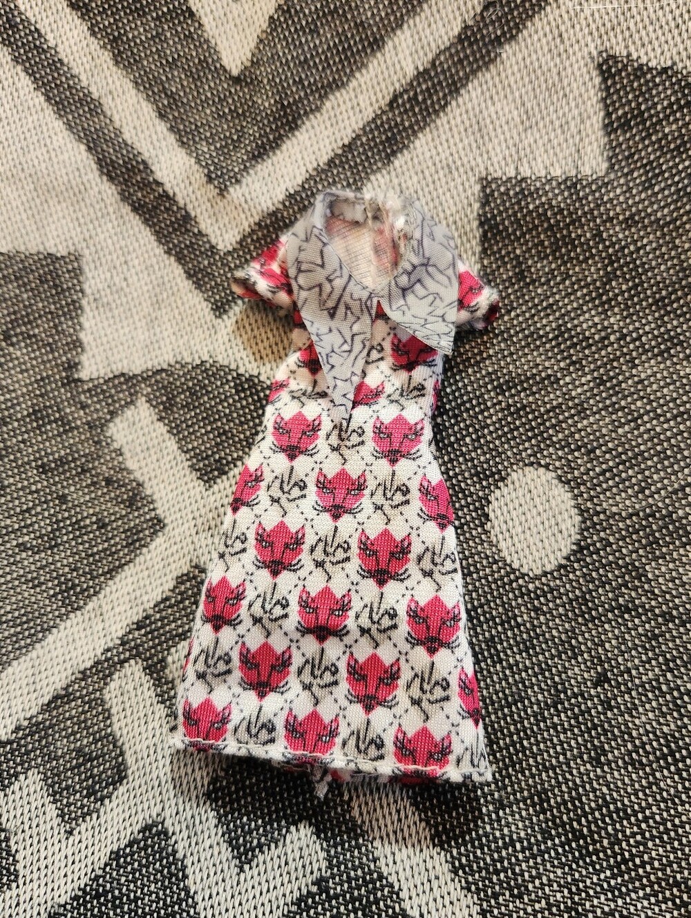 Monster High Catty Noir Geek Shriek Dress With Cat Pattern Replacement Clothing